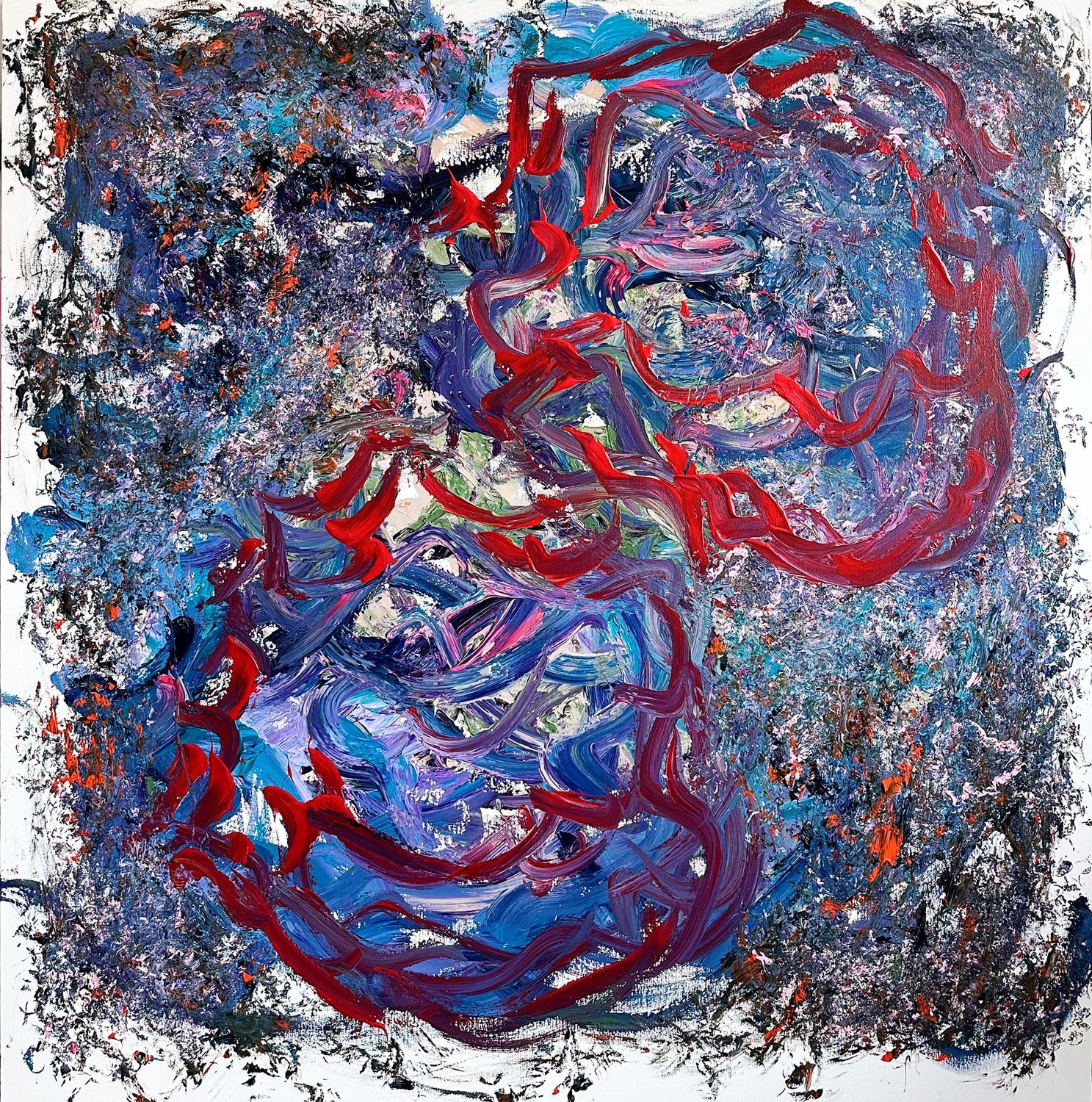 Duality Within Pollen, on canvas